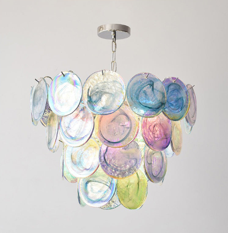 Glass Chandelier Colourful