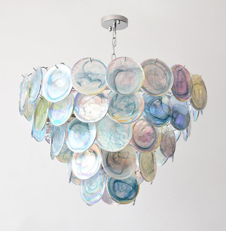 Glass Chandelier Colourful