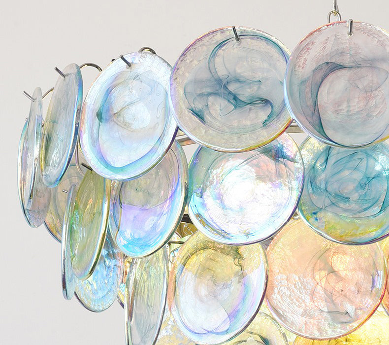 Glass Chandelier Colourful