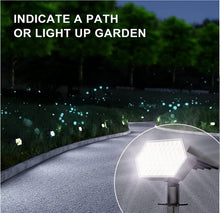 Load image into Gallery viewer, Solar powered lawn spotlights 65LED spotlights light controlled induction courtyard lights
