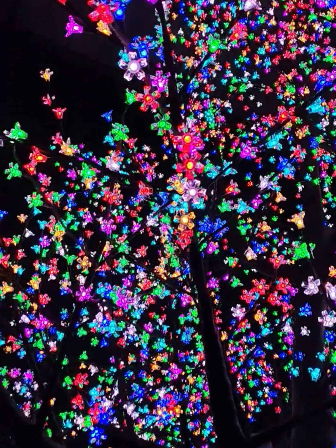 LED High simulation Cherry Blossom Tree lights Outdoor lighted trees,Height: 4.5m(14.76ft)