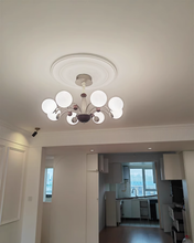 Load image into Gallery viewer, 8 light round chandelier restaurant living room room glass ball lamp
