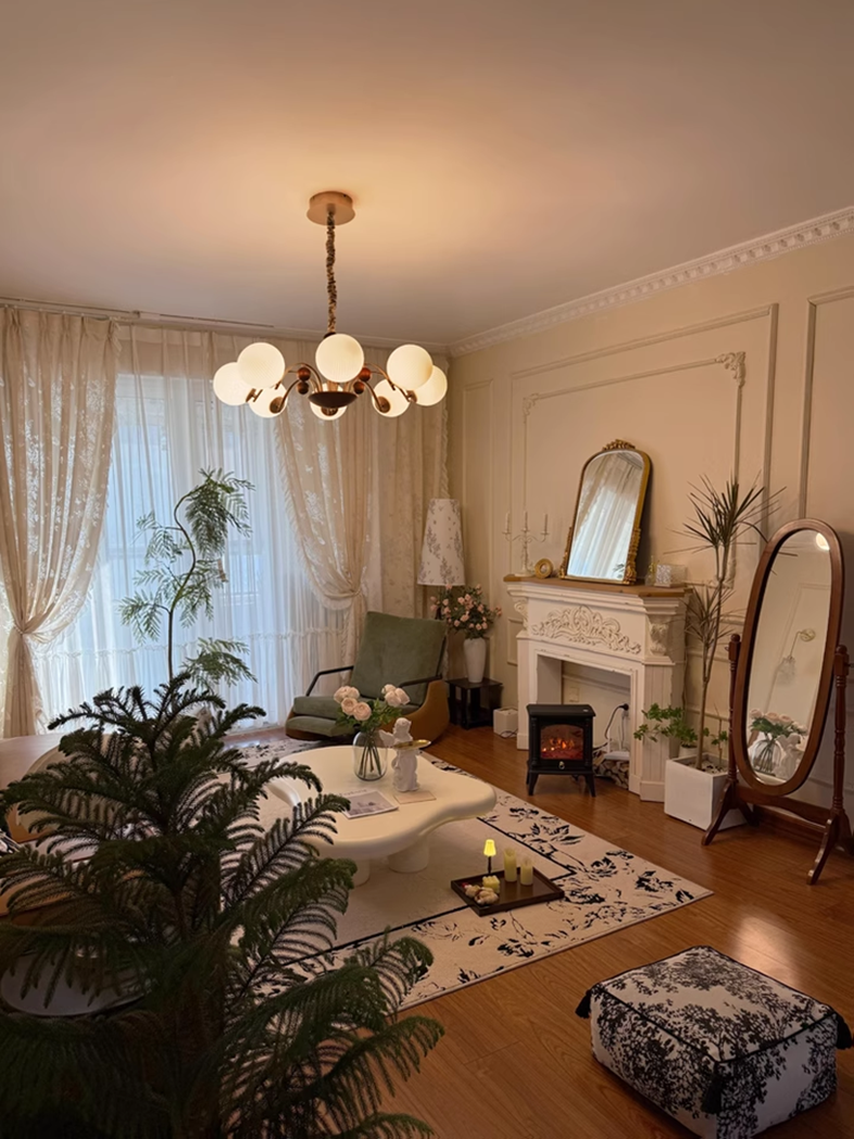 ثريا صدفية أنيقة لغرفة النوم وغرفة المعيشة وغرفة الطعام