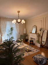Load image into Gallery viewer, 8 light round chandelier restaurant living room room glass ball lamp
