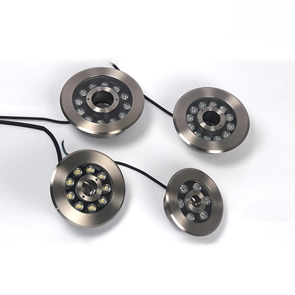 Stainless steel shell LED fountain light underwater light