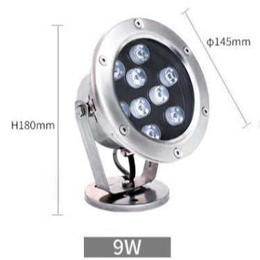 3W/6W/9W/12W/15W/18W/24W/36W Stainless steel LED Underwater Light IP68