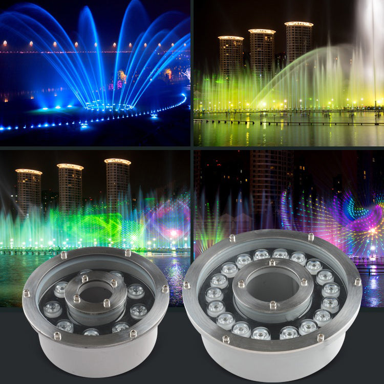 Landscape Ring LED Stainless Steel Underwater Fountain Light IP68
