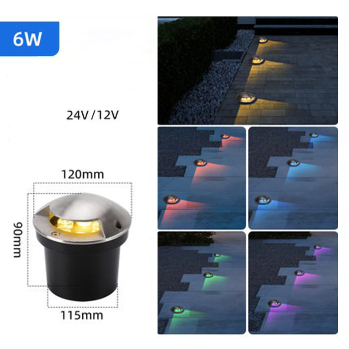 DC 12V/24V LED Underground Lamp Garden Path Floor Outdoor Buried Yard ground Lighting 1 side Landscape Light