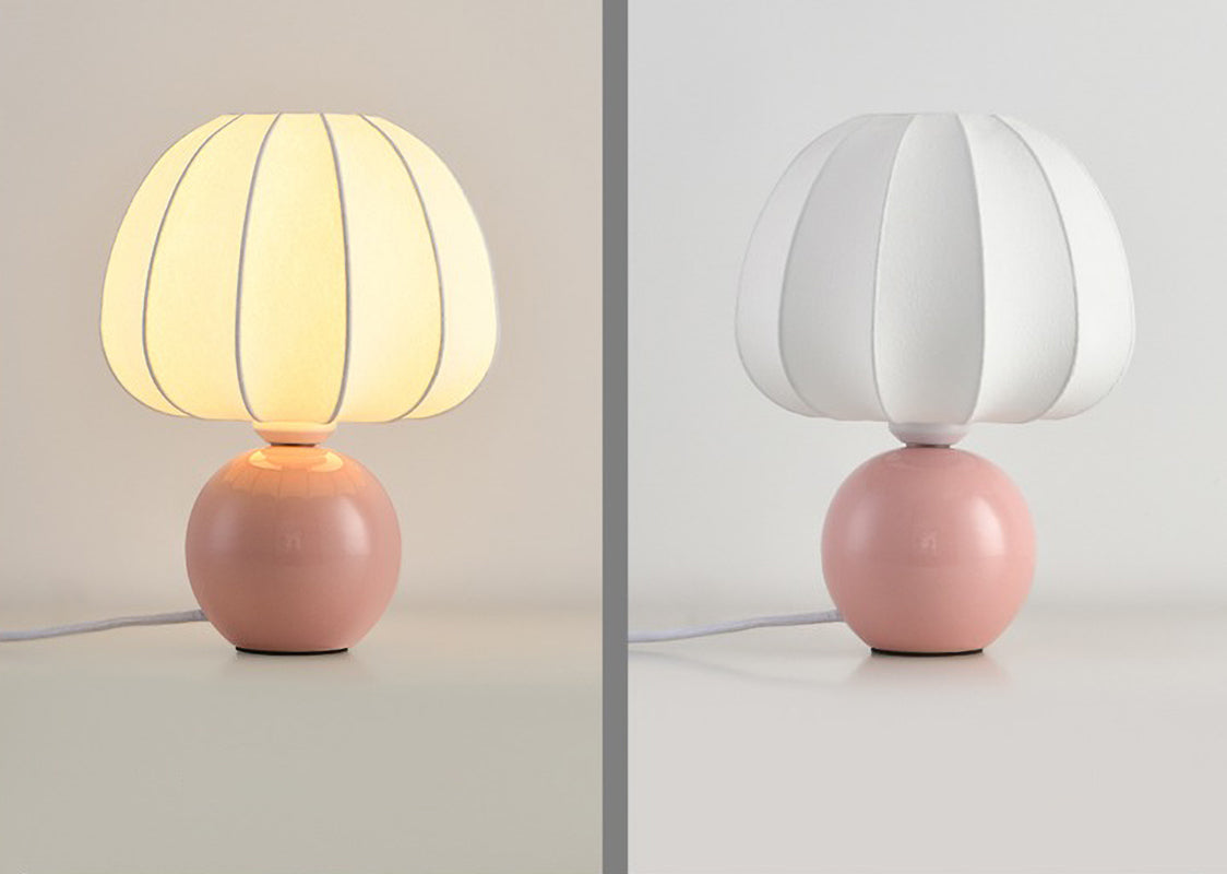 Silk lampshade table lamp decorative atmosphere lamp ceramic floor lamp