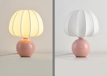 Load image into Gallery viewer, Silk lampshade table lamp decorative atmosphere lamp ceramic floor lamp
