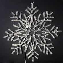 Load image into Gallery viewer, 24&quot; LED Snowflake Decoration Warm White and White LED Christmas Light
