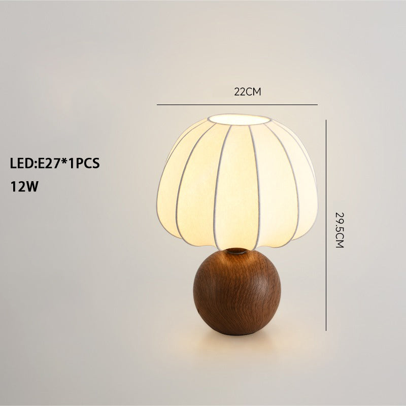 Silk lampshade table lamp decorative atmosphere lamp ceramic floor lamp