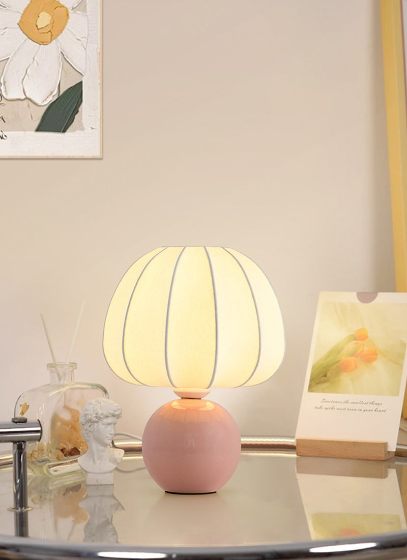 Silk lampshade table lamp decorative atmosphere lamp ceramic floor lamp
