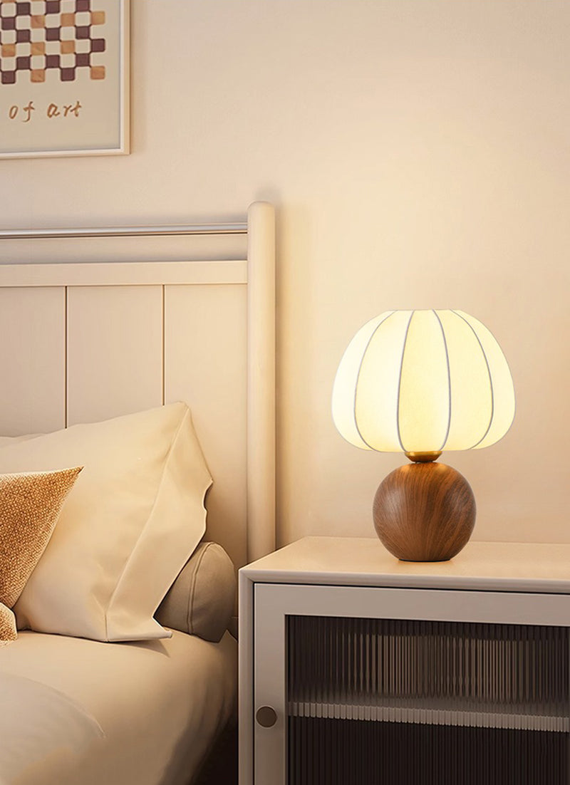 Silk lampshade table lamp decorative atmosphere lamp ceramic floor lamp