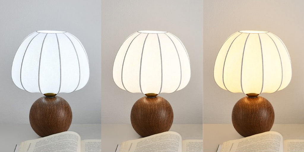 Silk lampshade table lamp decorative atmosphere lamp ceramic floor lamp