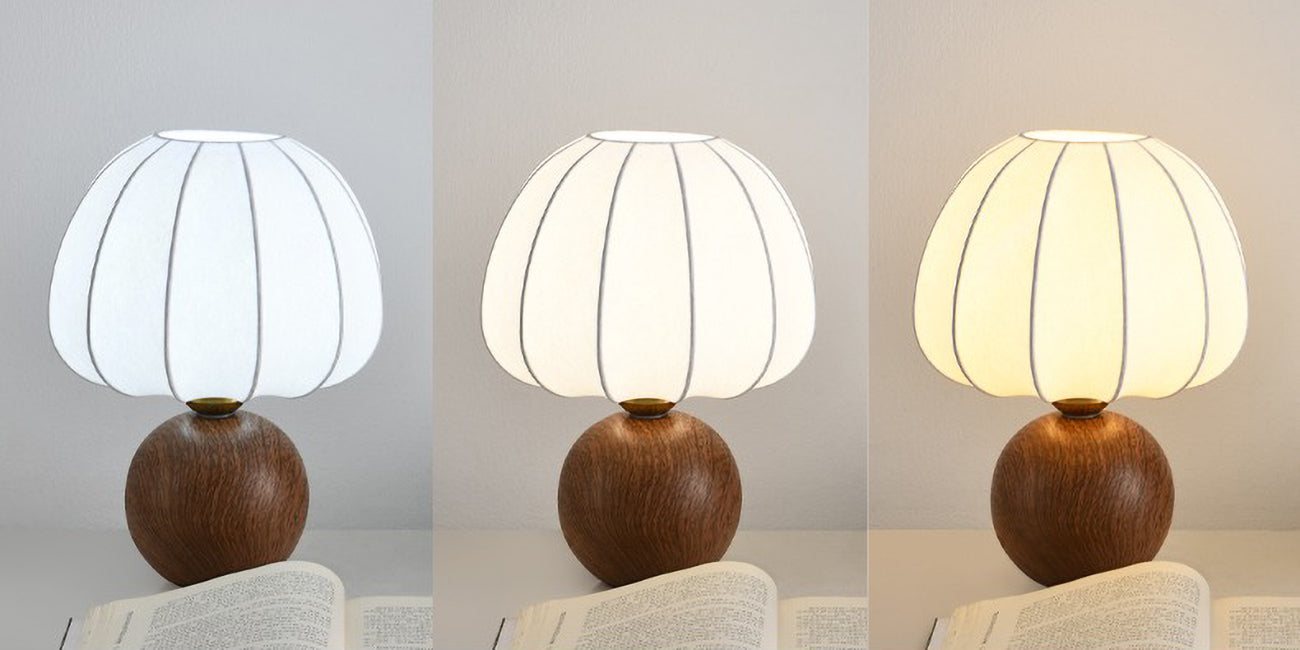 Silk lampshade table lamp decorative atmosphere lamp ceramic floor lamp