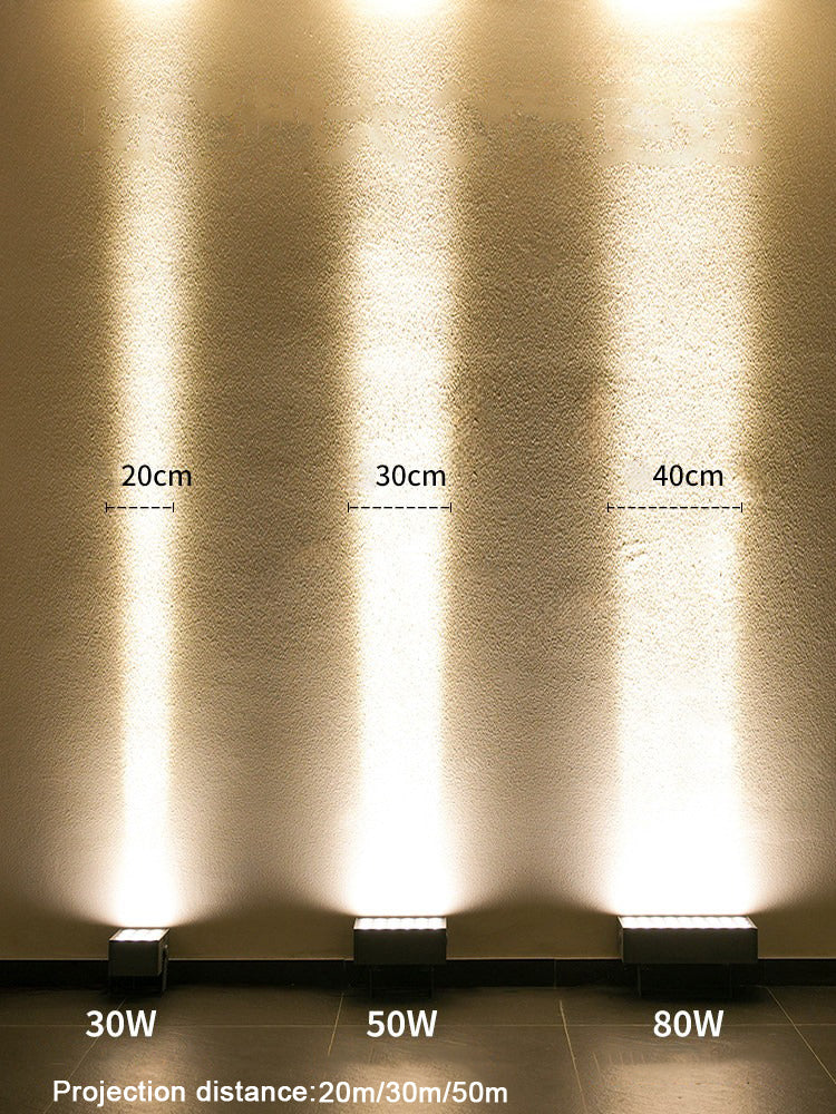 Outdoor searchlight LED spotlight for architectural accent lighting