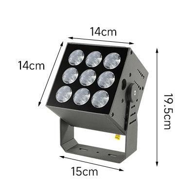 LED spotlight with white warm white and color light options