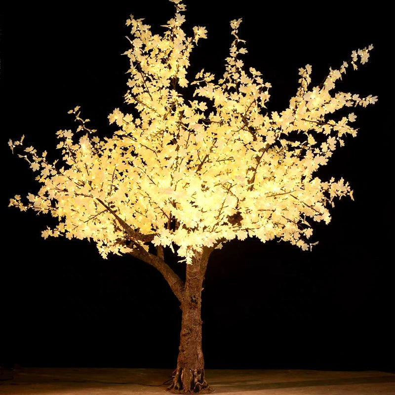App-Controlled RGBW LED Maple Tree Light, Bluetooth Color Wheel Outdoor Decorative Tree – 3.5m / 11.5ft