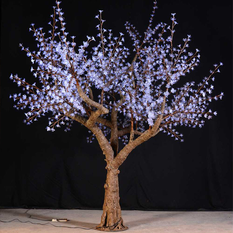 RGBW color changing LED cherry blossom tree light with 2.4G remote backup