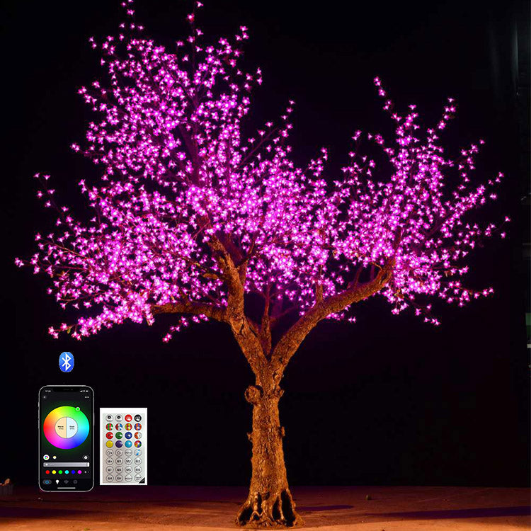 App-controlled RGBW LED cherry blossom tree light 3.5m outdoor decorative tree