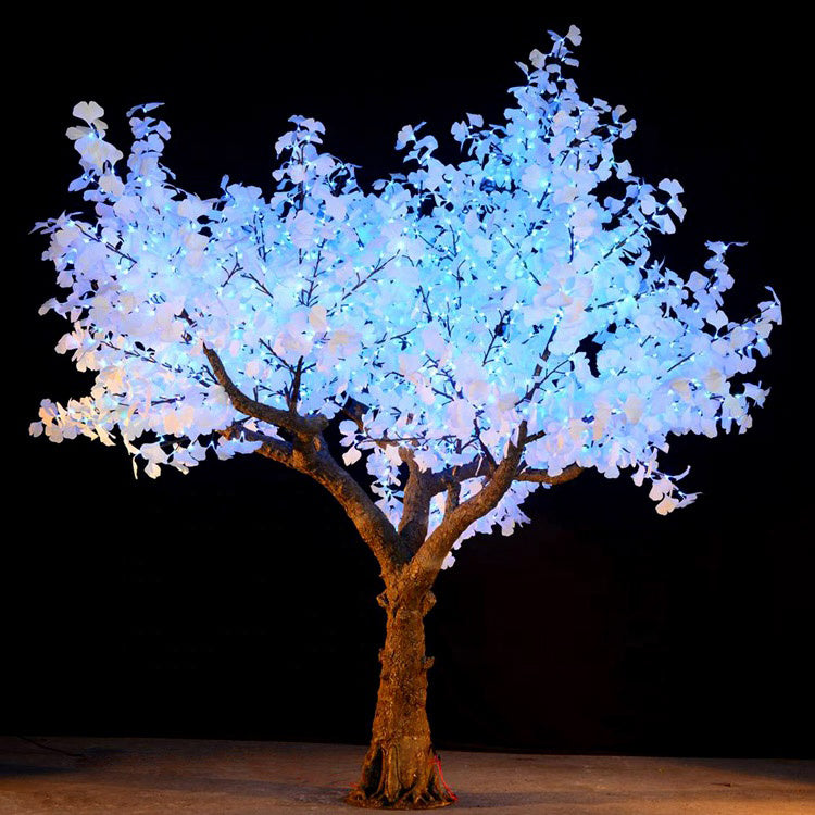 Bluetooth color wheel LED ginkgo tree light for garden and event decoration