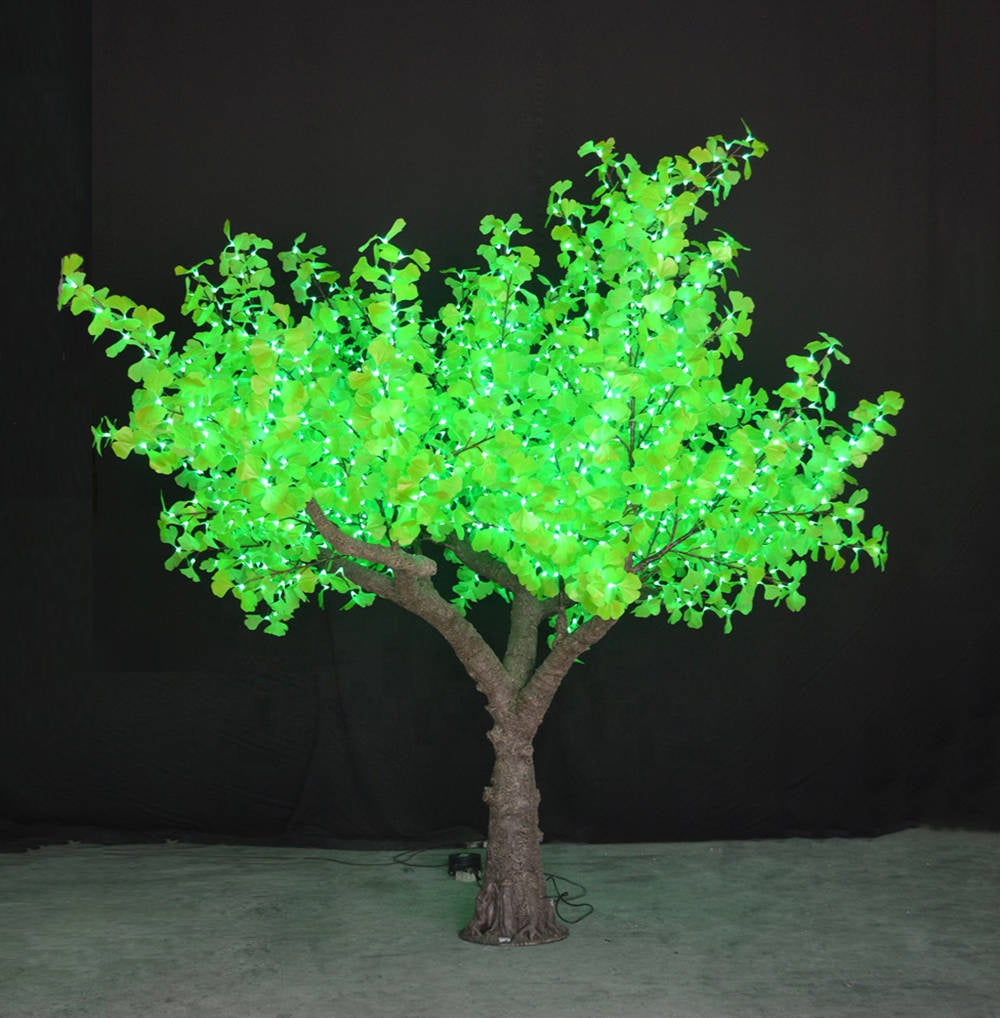 App-controlled 3.5m LED ginkgo tree outdoor decorative lighting