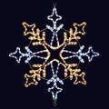 24" LED Snowflake Warm White and White Light