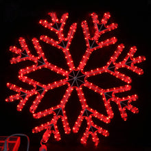 Load image into Gallery viewer, 24&quot; LED snowflake motif light rope light
