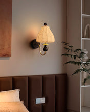 Load image into Gallery viewer, Bedside wall lamp suitable for bedroom room study new design cloth lamp
