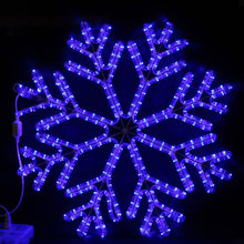 Load image into Gallery viewer, 24&quot; LED snowflake motif light rope light
