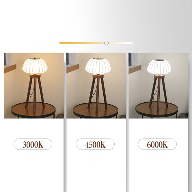 Black walnut table lamp retro personality living room bedroom floor lamp