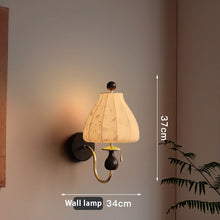 Load image into Gallery viewer, Bedside wall lamp suitable for bedroom room study new design cloth lamp
