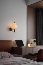 Load image into Gallery viewer, Bedside wall lamp suitable for bedroom room study new design cloth lamp
