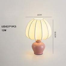 Load image into Gallery viewer, Vintage Ceramic Silk Study Lamp Walnut Color Decorative Atmosphere Lamp Table Lamp
