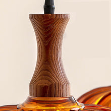 Load image into Gallery viewer, 3 Light Restaurant chandelier bar lamp hanging line lamp brown glass
