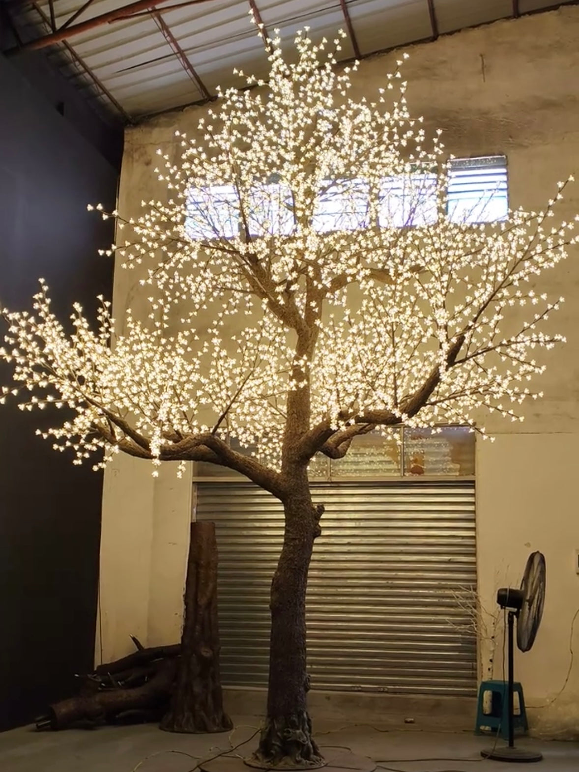 LED High simulation Cherry Blossom Tree lights Outdoor lighted trees,Height: 4.5m(14.76ft)