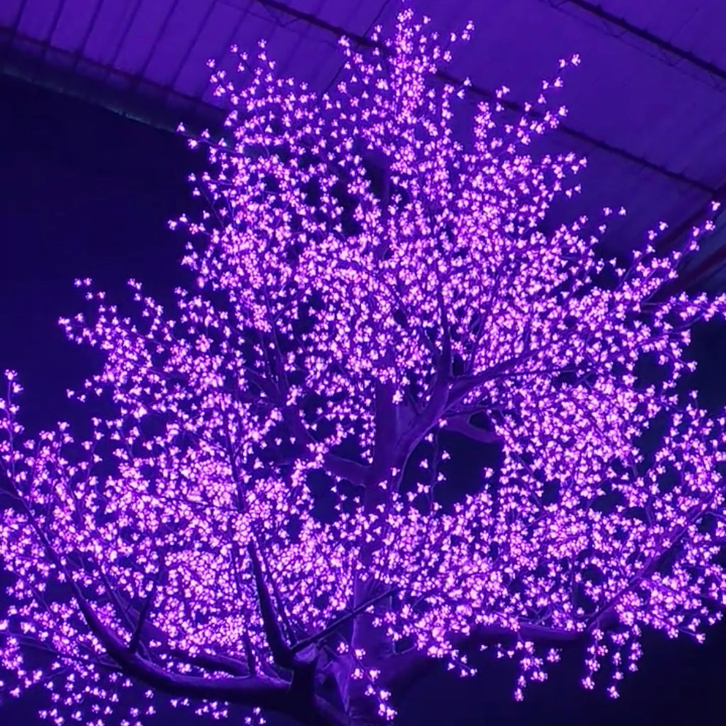 LED High simulation Cherry Blossom Tree lights Outdoor lighted trees,Height: 4.5m(14.76ft)