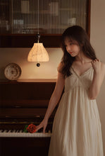 Load image into Gallery viewer, Bedside chandelier suitable for bedroom room study fabric decorative lamp
