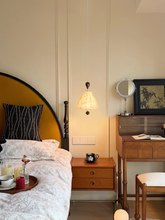 Load image into Gallery viewer, Bedside chandelier suitable for bedroom room study fabric decorative lamp
