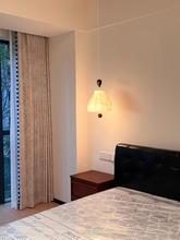 Load image into Gallery viewer, Bedside chandelier suitable for bedroom room study fabric decorative lamp
