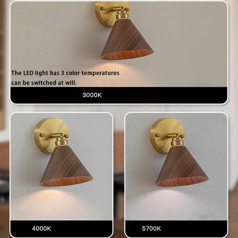 LED wall lamp copper material room decoration lamp