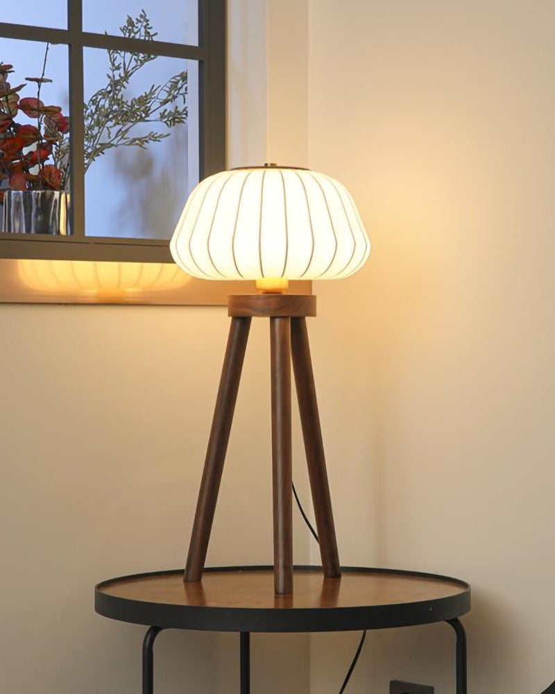 Black walnut table lamp retro personality living room bedroom floor lamp