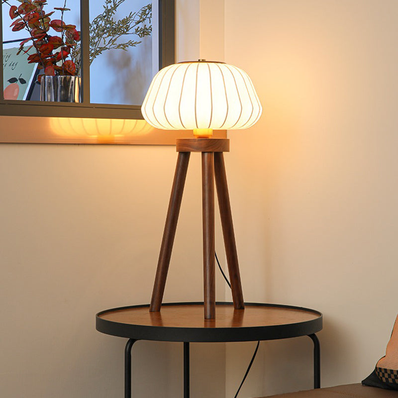 Black walnut table lamp retro personality living room bedroom floor lamp