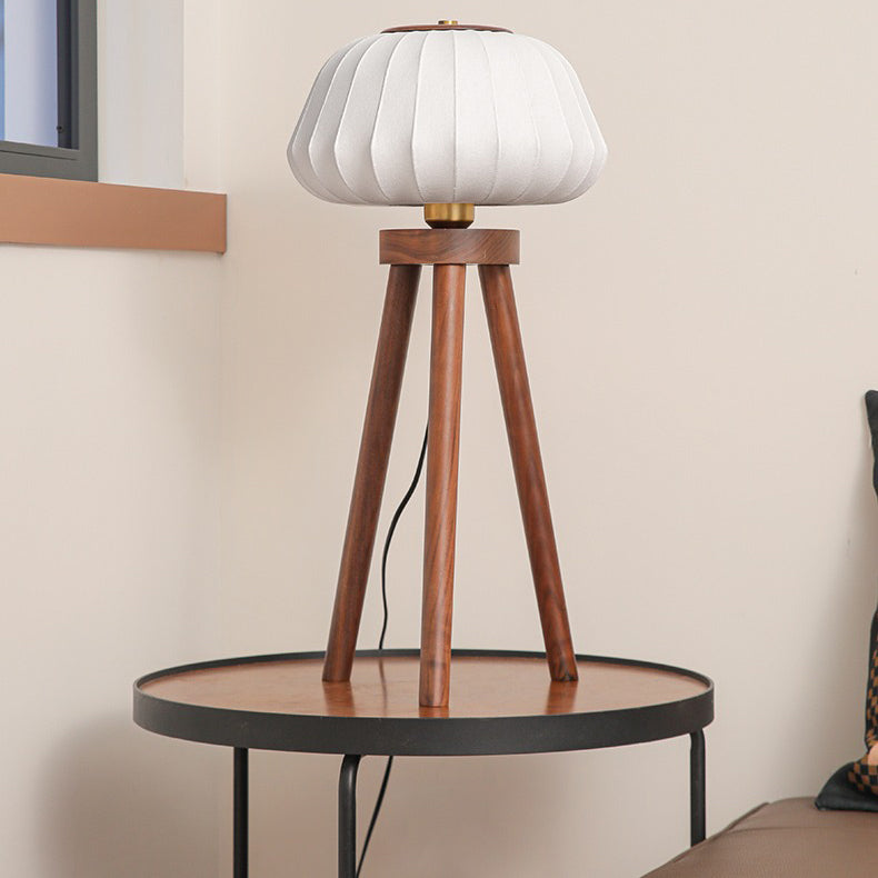 Black walnut table lamp retro personality living room bedroom floor lamp