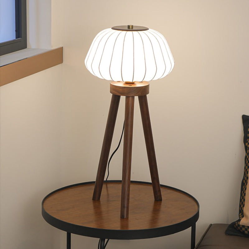 Black walnut table lamp retro personality living room bedroom floor lamp