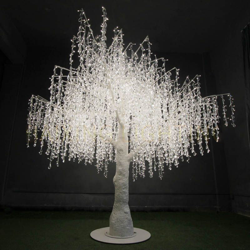 LED crystal tree light Height: 3m(9.84ft)