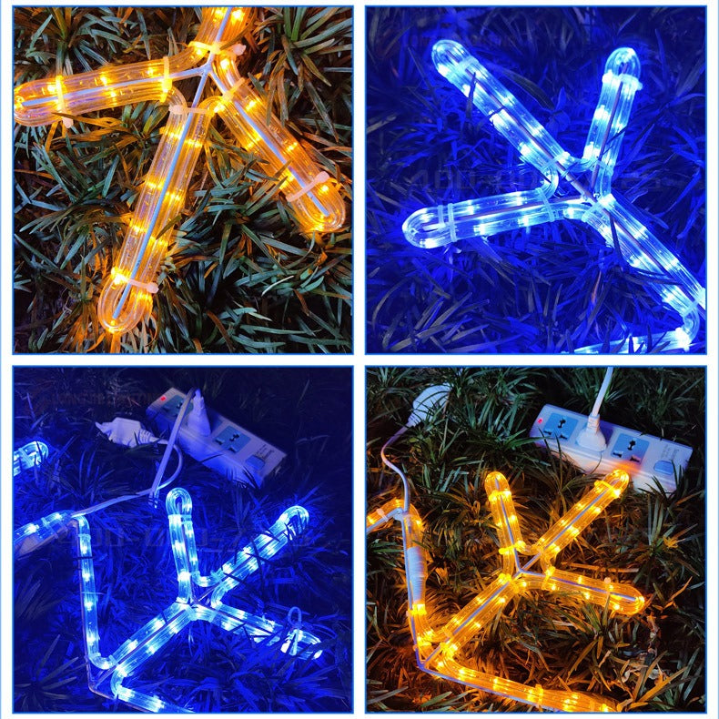 High bright LED snowflake decorative light for holiday street display
