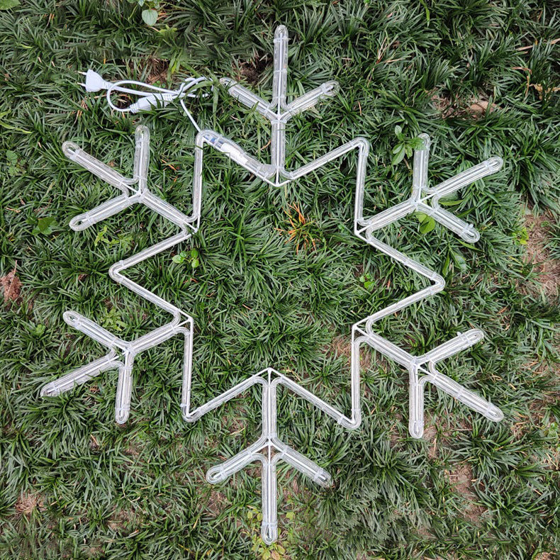 Commercial LED snowflake motif light with high brightness design