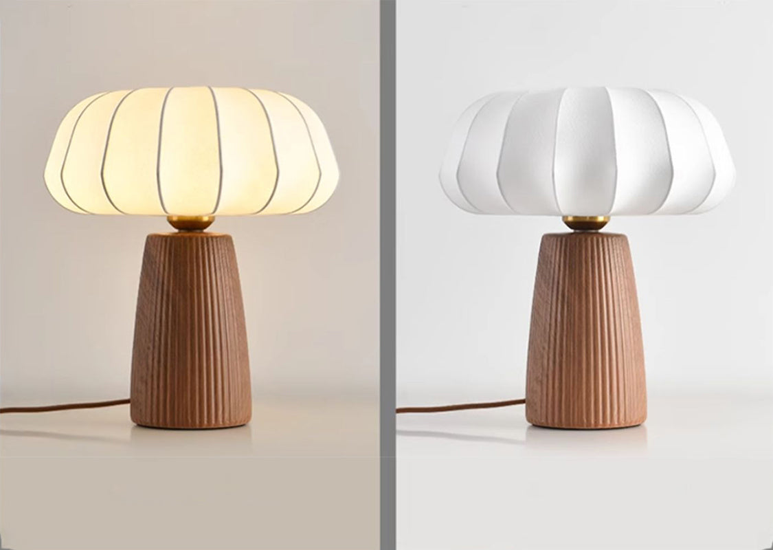 Creative pink ceramic table lamp warm bedroom bedside decoration night light